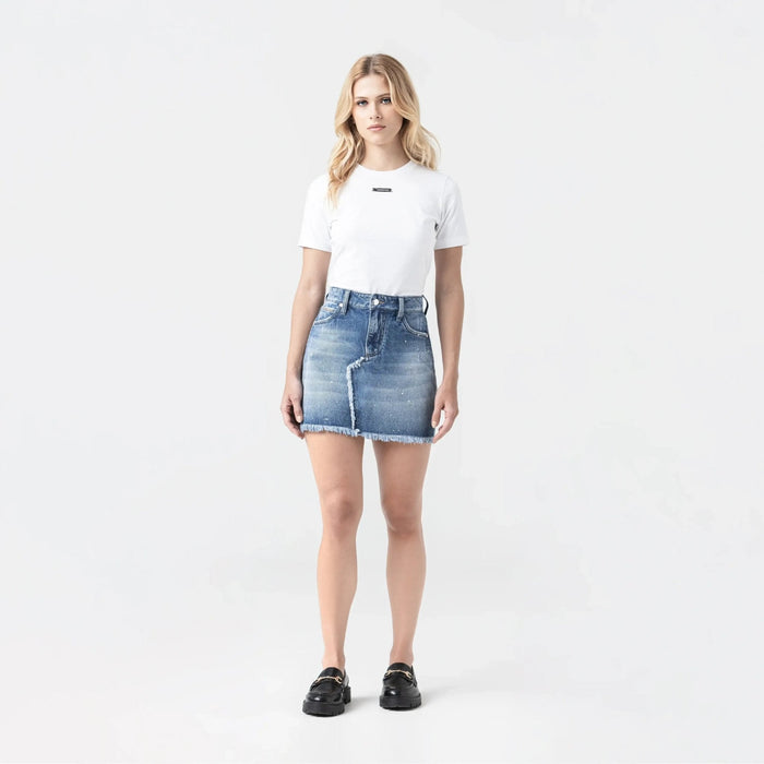 FLORA SKIRT WOMEN BLUE DENIM - Monastery | Tienda Oficial Colombia