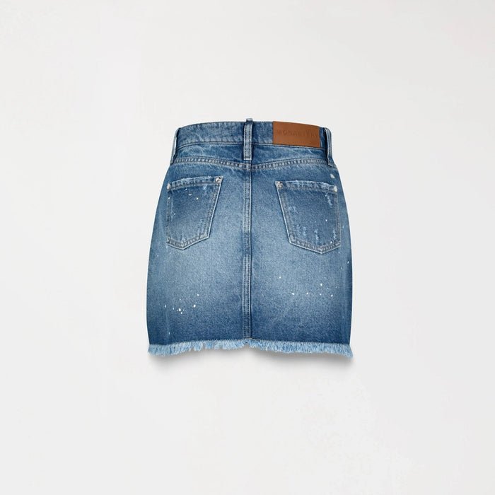 FLORA SKIRT WOMEN BLUE DENIM - Monastery | Tienda Oficial Colombia