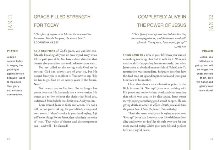 Grace and Glory: 365 Devotions for a Life Transformed by Jesus (A 365-Day Devotional)