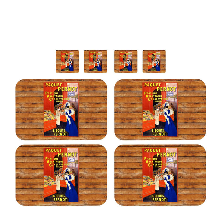 Individuales Reversibles set de 6 rectangular 41*27 cm + 6 Portavasos Buves Tous