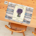 Individuales Reversibles set de 6 rectangular 41*27 cm + 6 Portavasos Lavanda