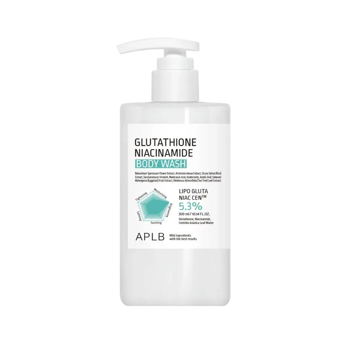 Jabón Líquido Corporal Iluminador APLB Glutathione Niacinamide Body Wash 300ml