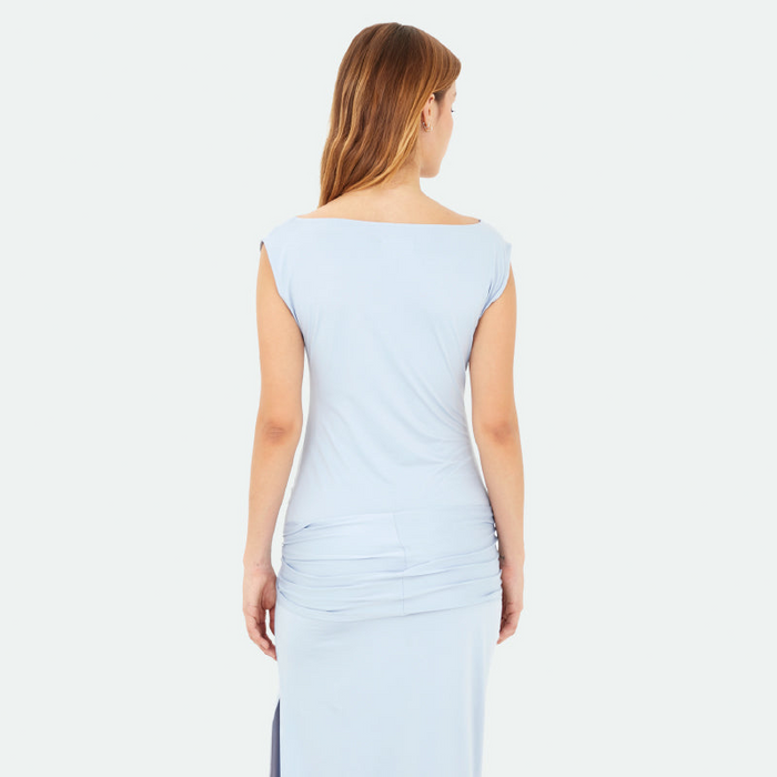 Light Blue Capri Long Dress