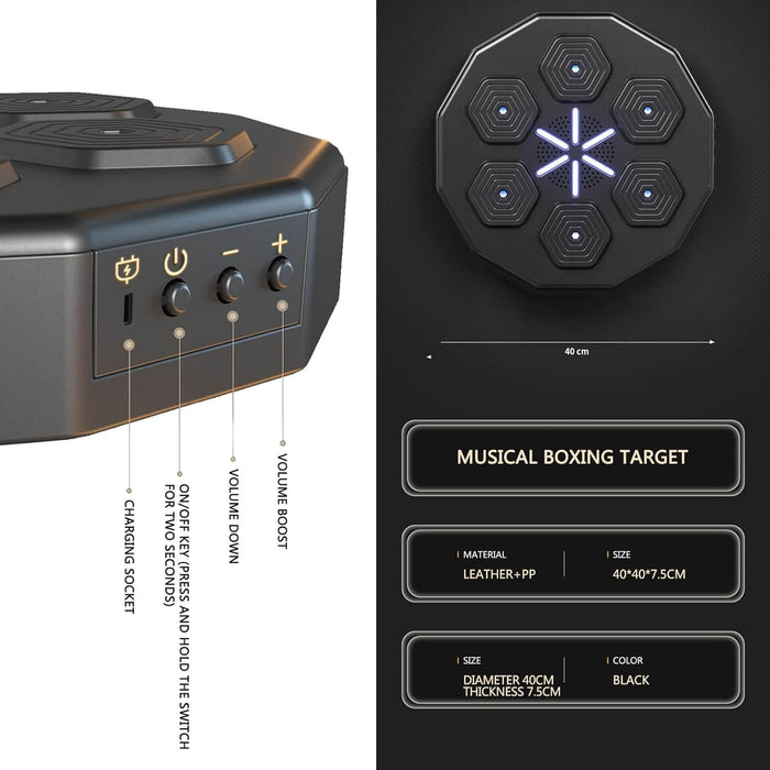Máquina De Boxeo Con Altavoz Bluetooth