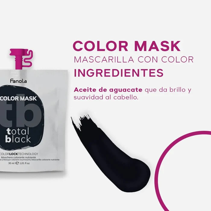 MASCARILLA FANOLA COLOR TOTAL BLACK 30 ML