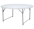 Mesa Homse Hsme60redpl Redonda 5' Plastica Plegable Blanco