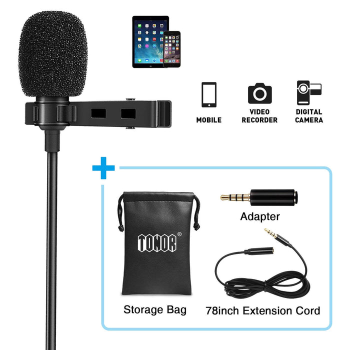 Micrófono Aux Celulares/Tabletas + Extensión 2m