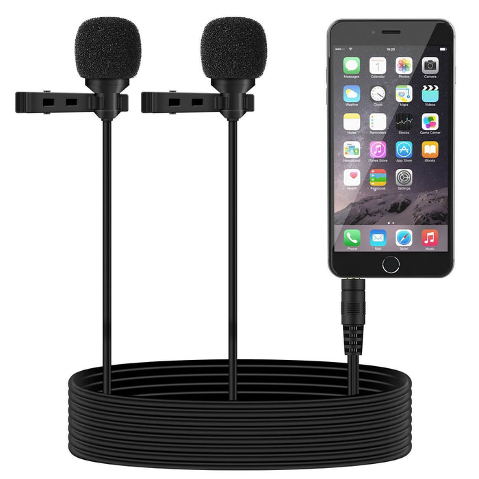 Micrófono Aux Doble Celulares/Tabletas