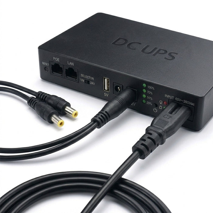 Mini UPS 20,000 mAh Para Router / Camaras 5V/9V/12V