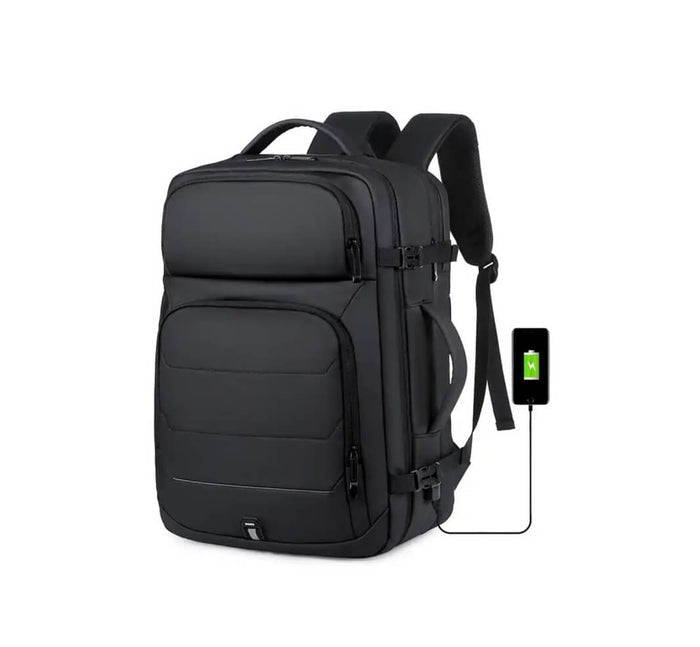 Mochila De Gran Capacidad Impermeable Con Puertos De Carga USB (17'')