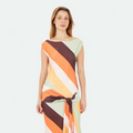 Multicolor Capri Long Dress