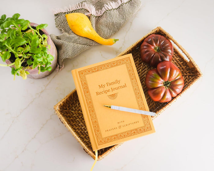 My Family Recipe Journal: With Prayers & Scriptures (A Blank Recipe Book with Space for 80 Recipes) – Create an Heirloom Family Cookbook to Pass Down to Future Generations