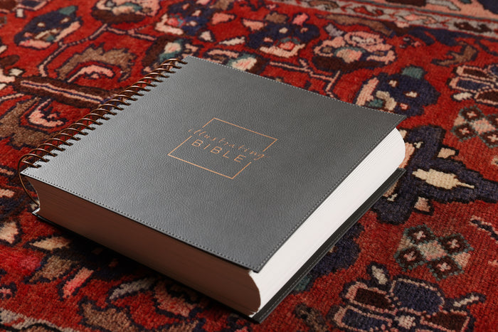 NIV, Spiral-bound Illustrating Bible, Leathersoft Spiral, Dark Gray: Draw, Write, and Reflect Your Way Through Scripture