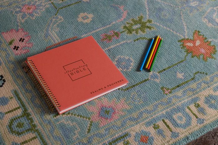 NIV, Spiral-bound Illustrating Bible: Psalms and Proverbs, Leathersoft Spiral, Coral: Draw, Write, and Reflect Your Way Through Scripture