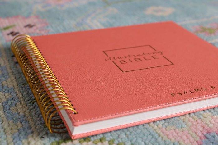 NIV, Spiral-bound Illustrating Bible: Psalms and Proverbs, Leathersoft Spiral, Coral: Draw, Write, and Reflect Your Way Through Scripture