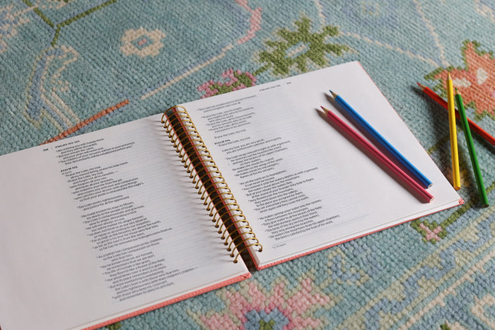 NIV, Spiral-bound Illustrating Bible: Psalms and Proverbs, Leathersoft Spiral, Coral: Draw, Write, and Reflect Your Way Through Scripture