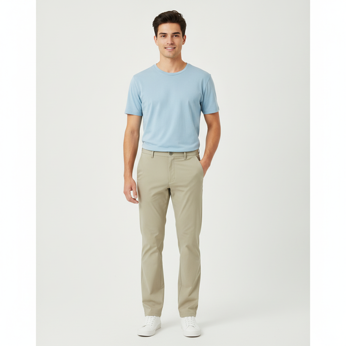 Pantalones Members Only Casual para Caballeros con modelo (AI)