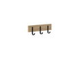 Perchero Prat-k 10554.013 Pared Roble Miel Simple 3 Ganchos
