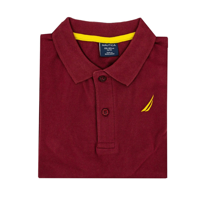 Poloshirt Nautica Mangas Cortas Liso P/ Niños by Nautica