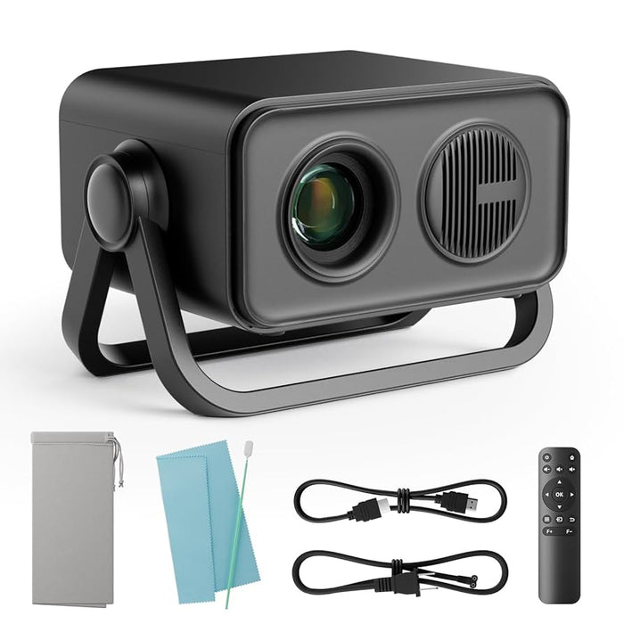 Proyector Portatil 1080p Con Bluetooth 5.4 y Soporte Dual Ajustable