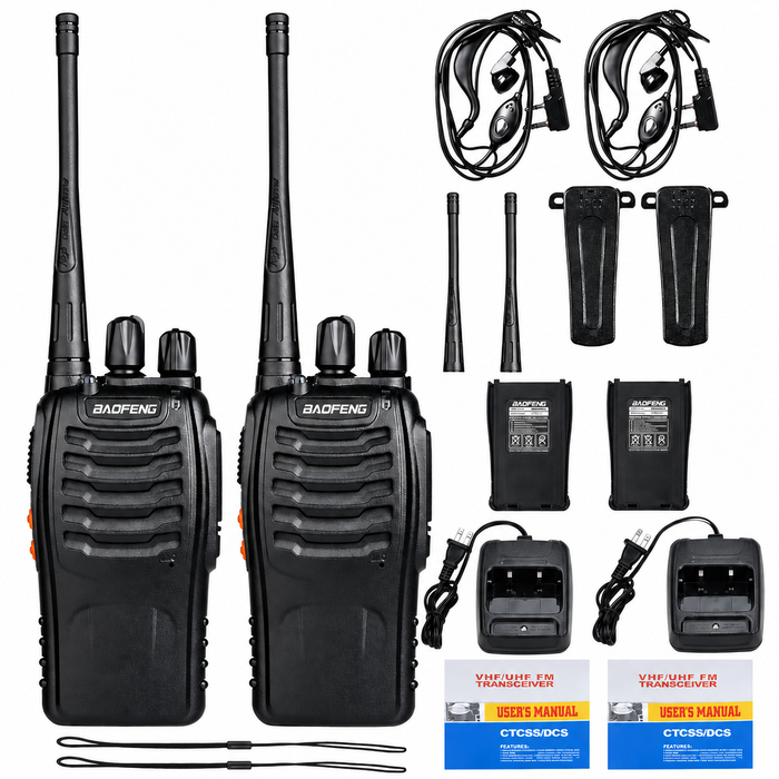 Radio Walkie Talkie Baofeng BF-888S (2 piezas)