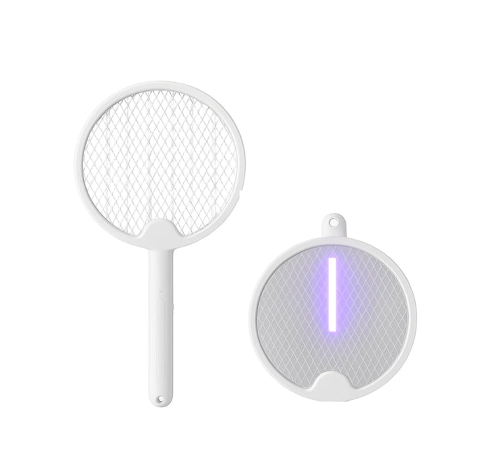Raqueta Eléctrica Mata Mosquitos Con Luz UV