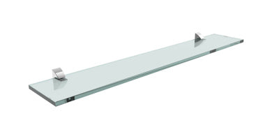 Repisa Prat-k 08617.002 0,8x10x60 Cm Recta Vidrio Vetro Soporte Cromado