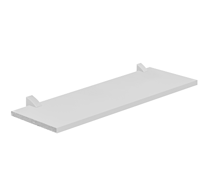 Repisa Prat-k 08850.020 1,5x20x60cm Recta Concept Blanco Soporte Blanco