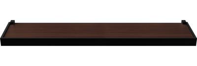Repisa Prat-k 10208.01 1,5x10x40cm Recta Duetto Tabaco Soporte Negro