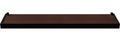 Repisa Prat-k 10208.03 1,5x20x40cm Recta Duetto Tabaco Soporte Negro