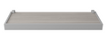 Repisa Prat-k 10209.03 1,5x20x40cm Recta Duetto Cemento Soporte Gris