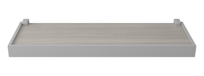 Repisa Prat-k 10209.03 1,5x20x40cm Recta Duetto Cemento Soporte Gris