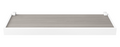 Repisa Prat-k 10210.01 1,5x10x40cm Recta Duetto Cemento Soporte Blanco