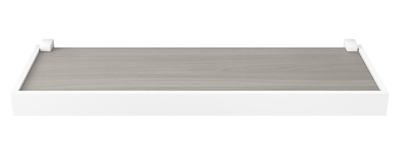 Repisa Prat-k 10210.01 1,5x10x40cm Recta Duetto Cemento Soporte Blanco
