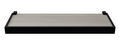 Repisa Prat-k 10211.01 1,5x10x40cm Recta Duetto Cemento Soporte Negro