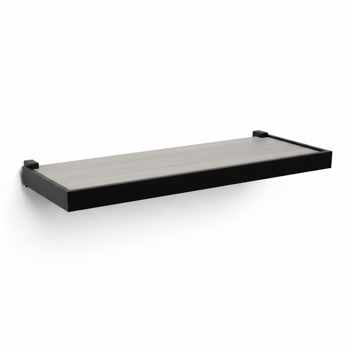 Repisa Prat-k 10211.03 1,5x20x40cm Recta Duetto Cemento Soporte Negro