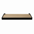 Repisa Prat-k 10214.04 1,5x20x60cm Recta Duetto Roble Soporte Negro