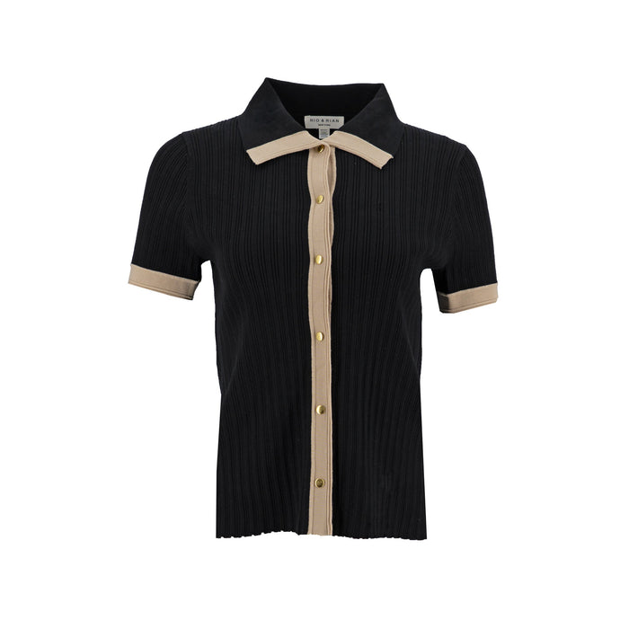 Sweater Rio + Rain Mangas Cortas Rayas para Damas