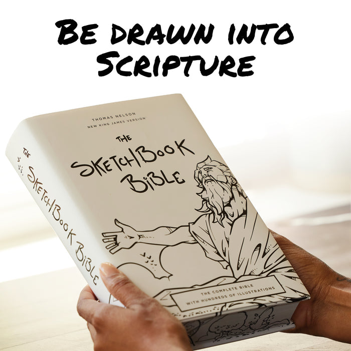 The Sketchbook Bible: The Complete Bible with Hundreds of Illustrations (NKJV, Red Letter, Comfort Print)