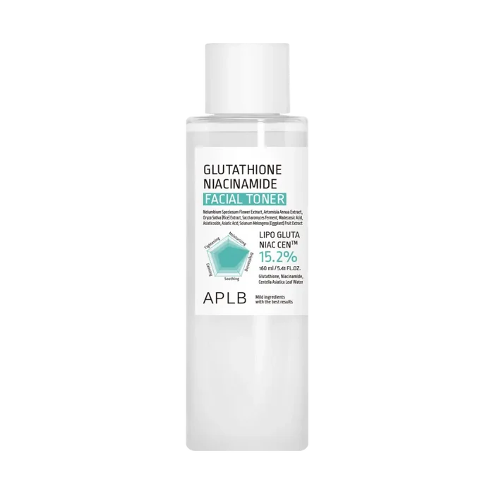 Tónico Facial Iluminador APLB Glutathione Niacinamide Toner 160ml