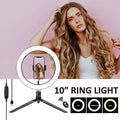 Trípode Mesa + Aro de Luz LED 10” + Control