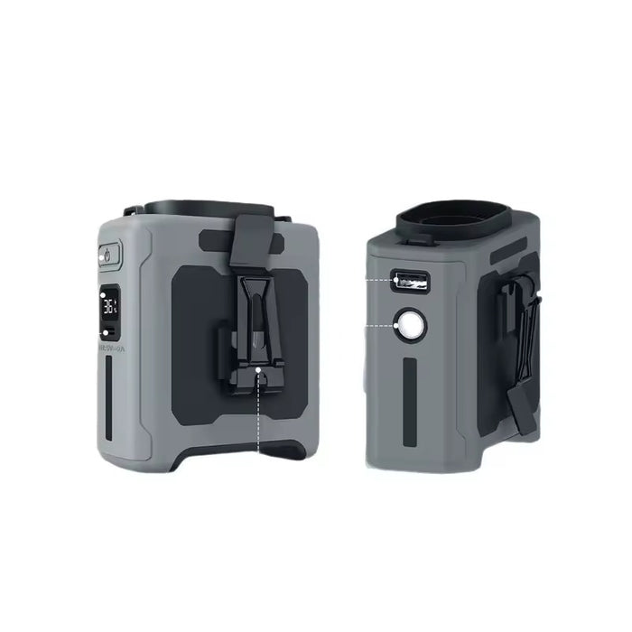 Ventilador Portátil De Cintura 3 En 1 Con Power Bank 10000mAh y Luz LED