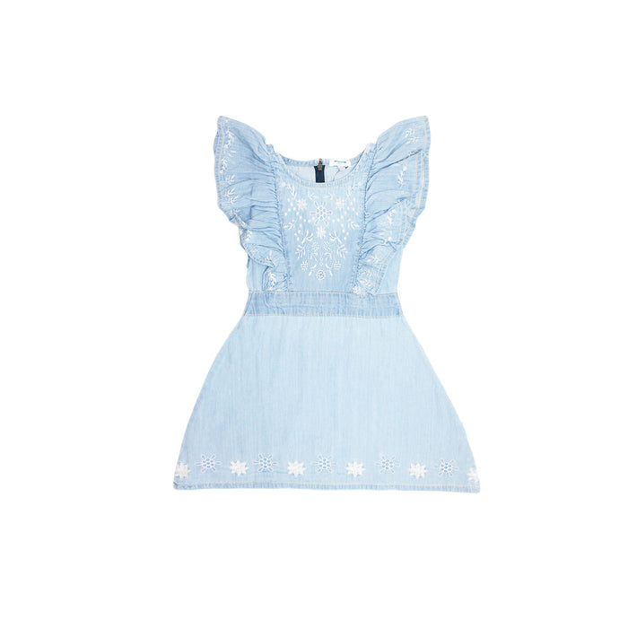 Vestido Aeropostale Mangas Cortas Bordado Nina