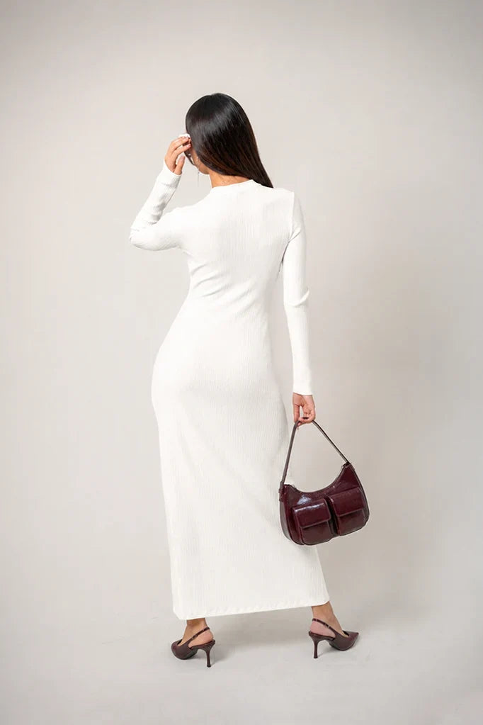 VESTIDO SLIM FIT LARGO B-M 7525.