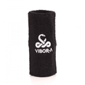 Vibor-A Muñequera Ancha Logo Blanco Negro