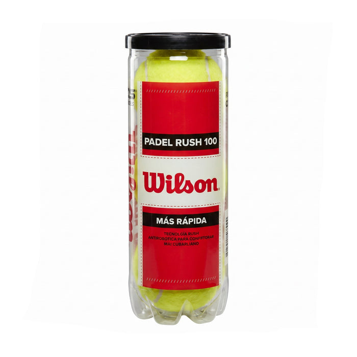 Wilson - Tubo de 3 bolas - Padel Rush 100