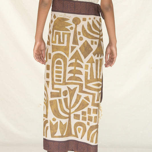 WRAP SKIRT LINO/ETNICO