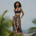 WRAP SKIRT LINO/FLOR DE CAFÉ
