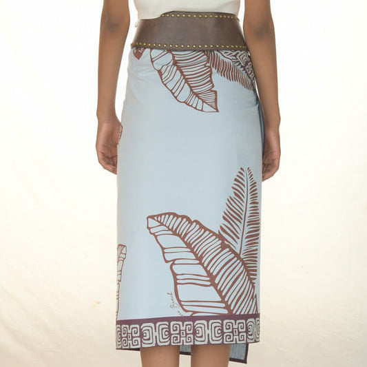 WRAP SKIRT LINO/HOJAS